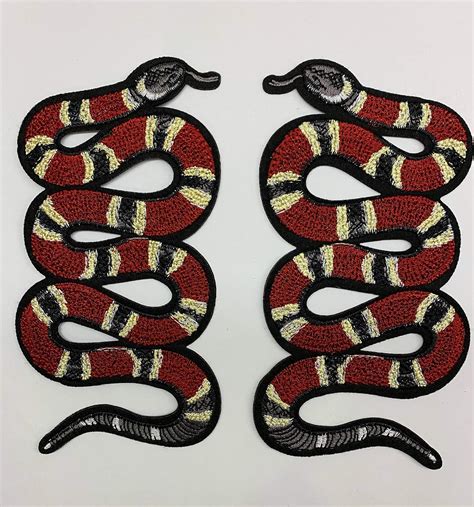 gucci snake patch iron on